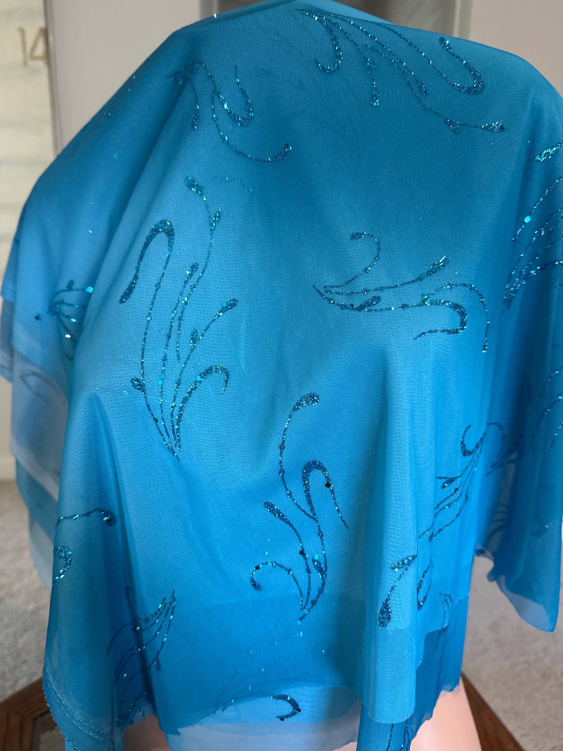 2 way stretch glitter fabric