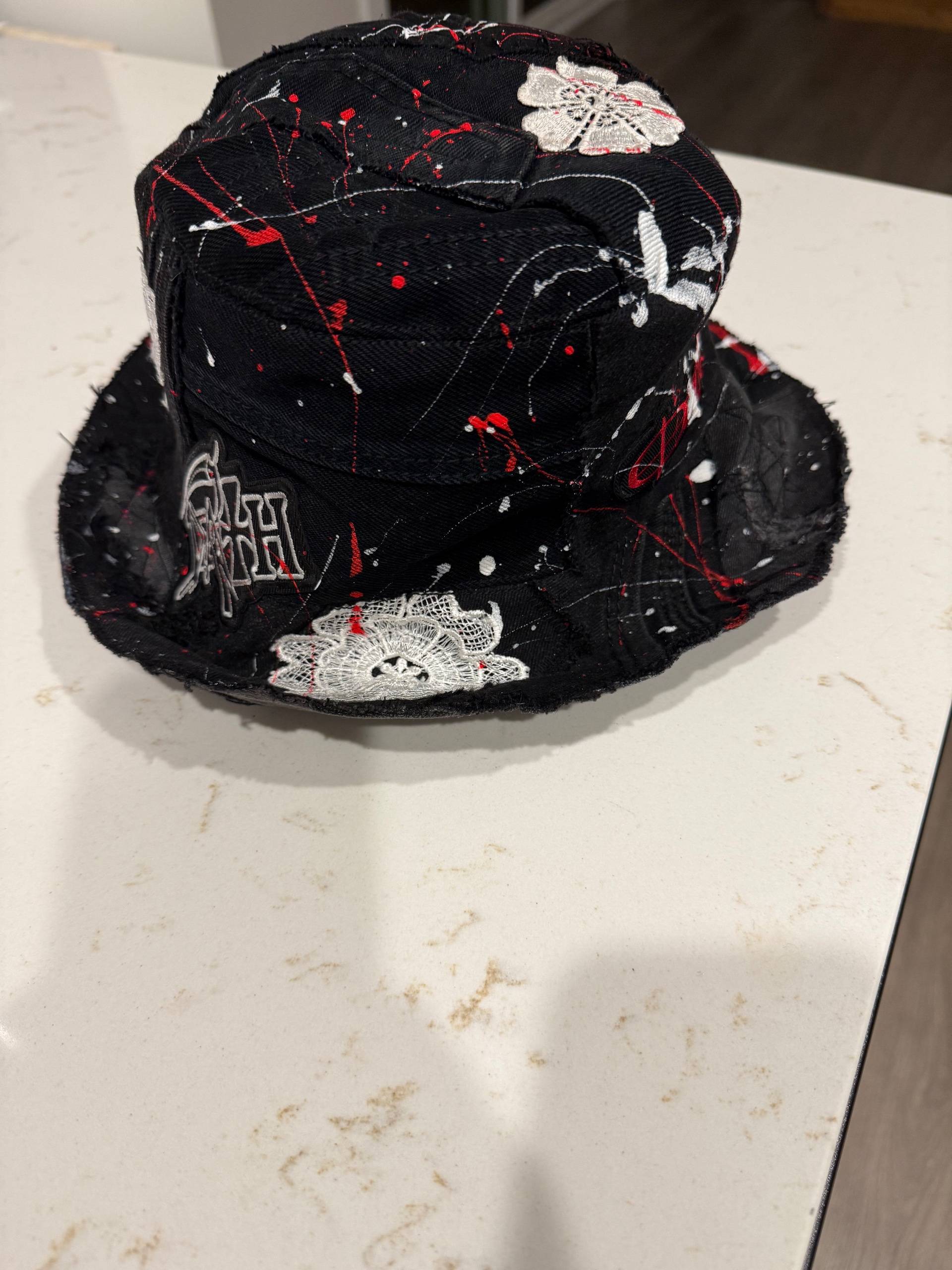 White Zombie & Marilyn Manson Upcycled Bucket Hat - thumbnail 4 of 4