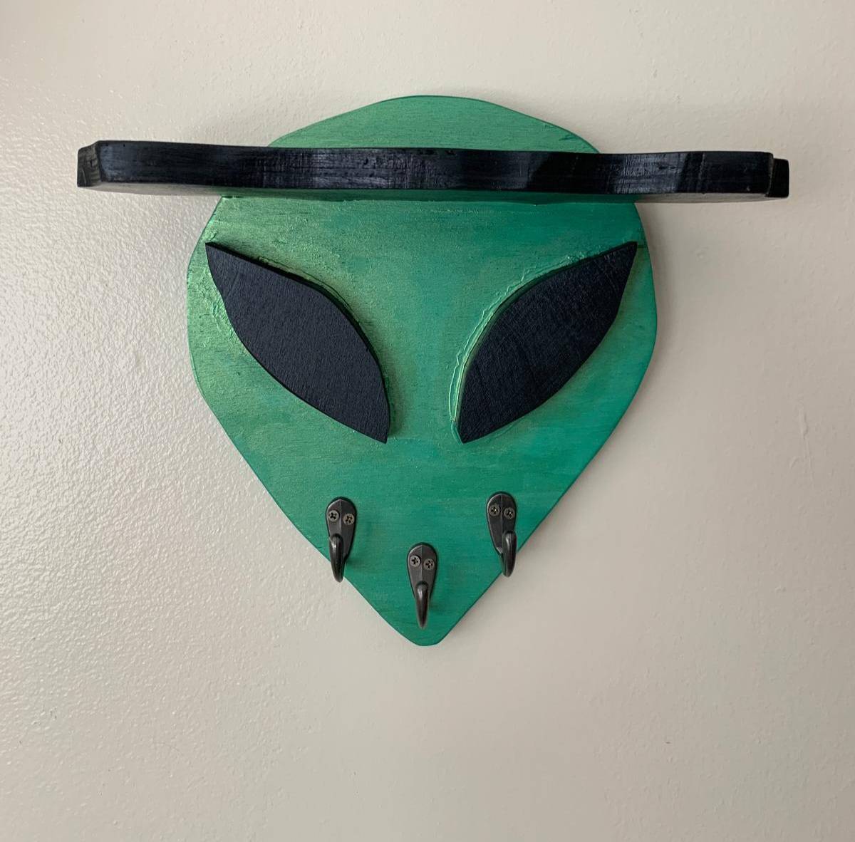 Handmade Wooden Alien Key Rack