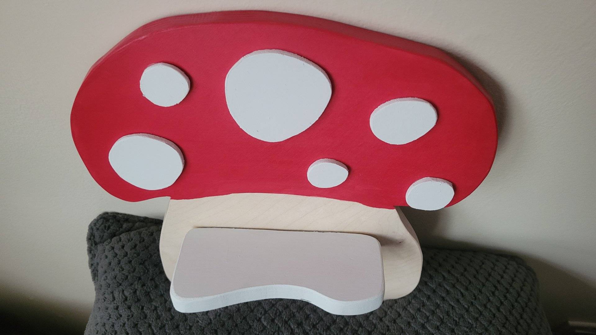 Handmade Wooden Mushroom Shelf - thumbnail 2 of 3