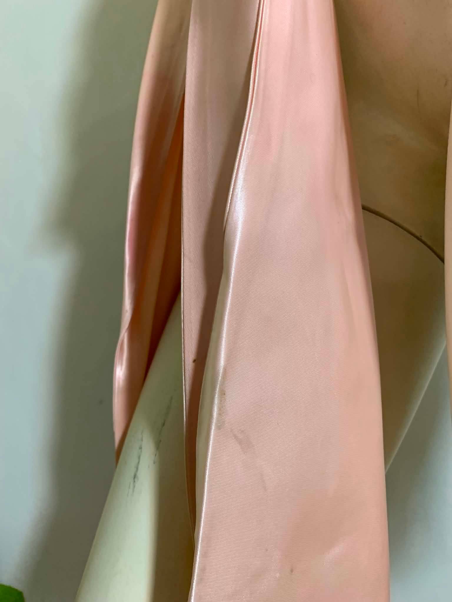 Material Girl- the Reimagined Pink Slipper Satin Bow Halter Top with Sequins - thumbnail 5 of 5