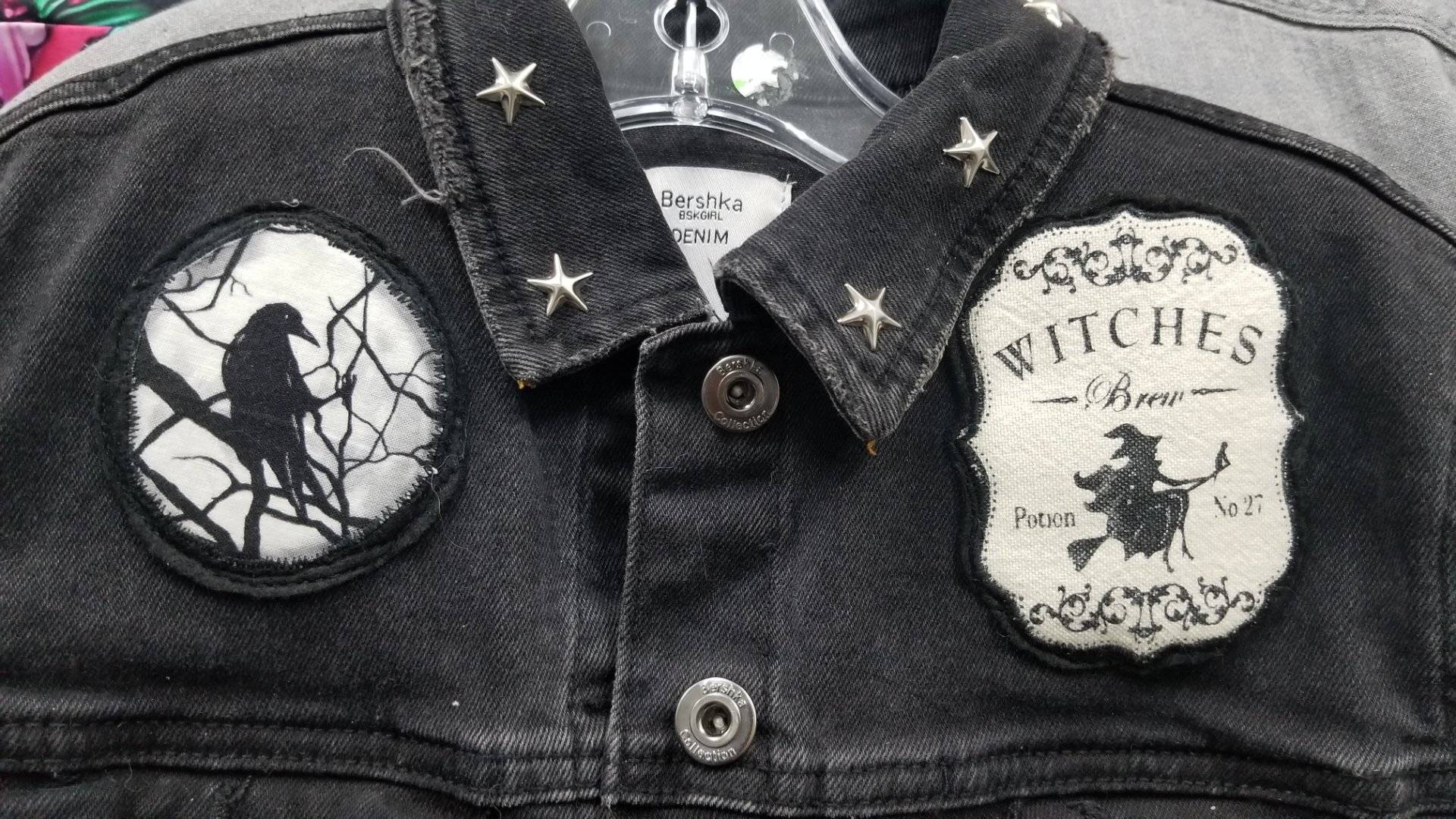 Seer's Vision upcycled Bershka Denim jacket - thumbnail 8 of 8