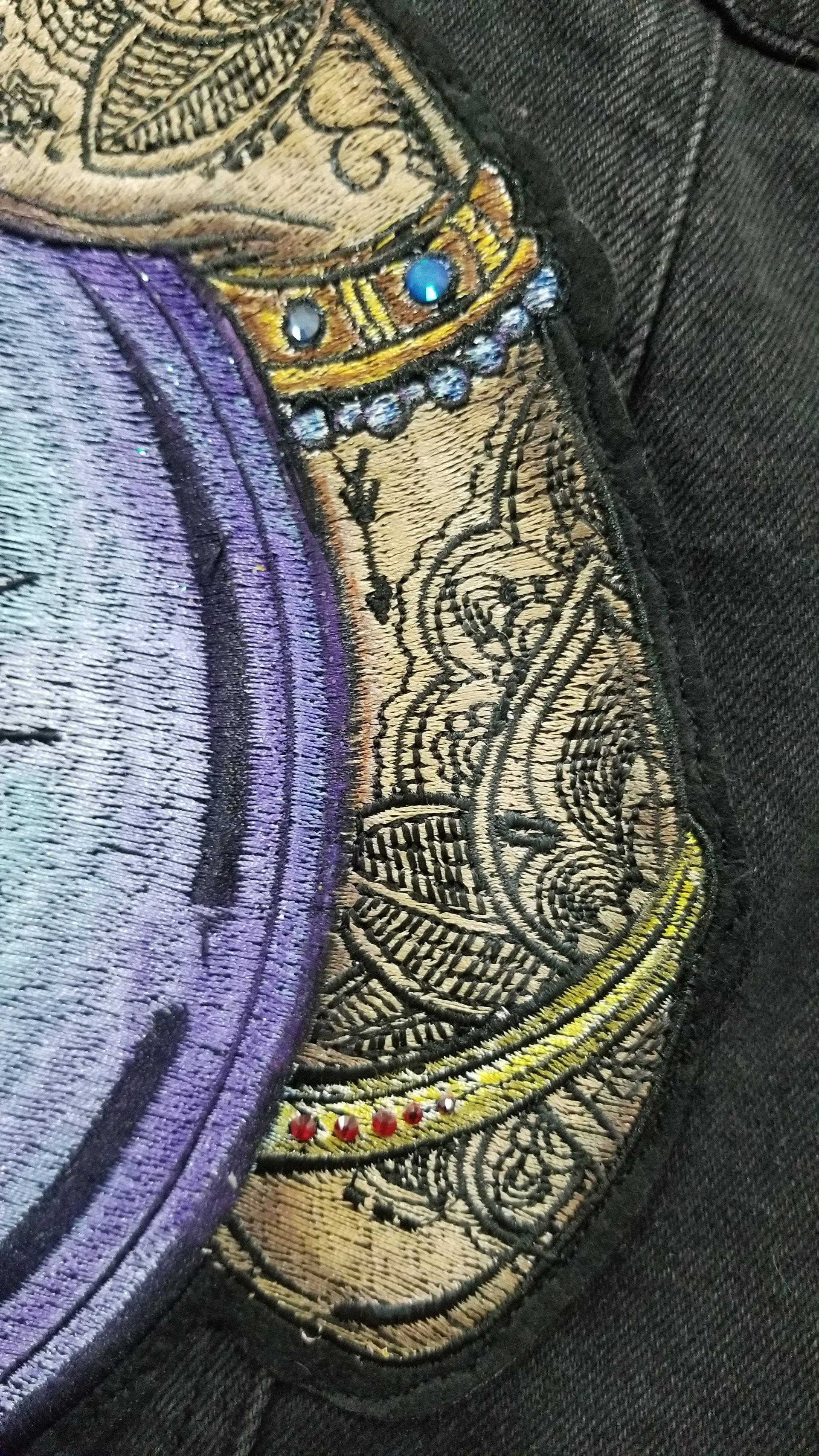 Seer's Vision upcycled Bershka Denim jacket - thumbnail 7 of 8