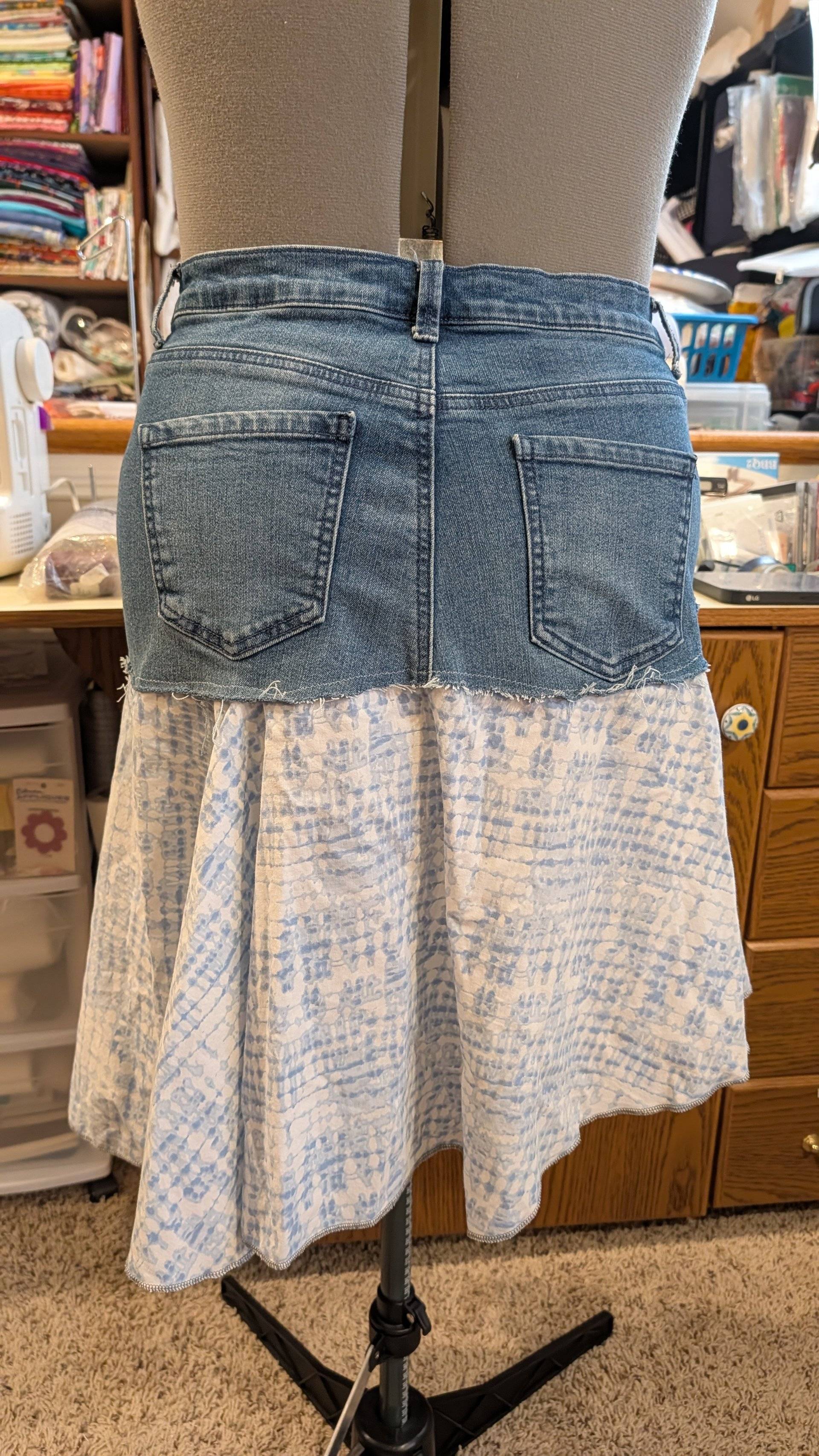 Flowy denim skirt - thumbnail 2 of 2