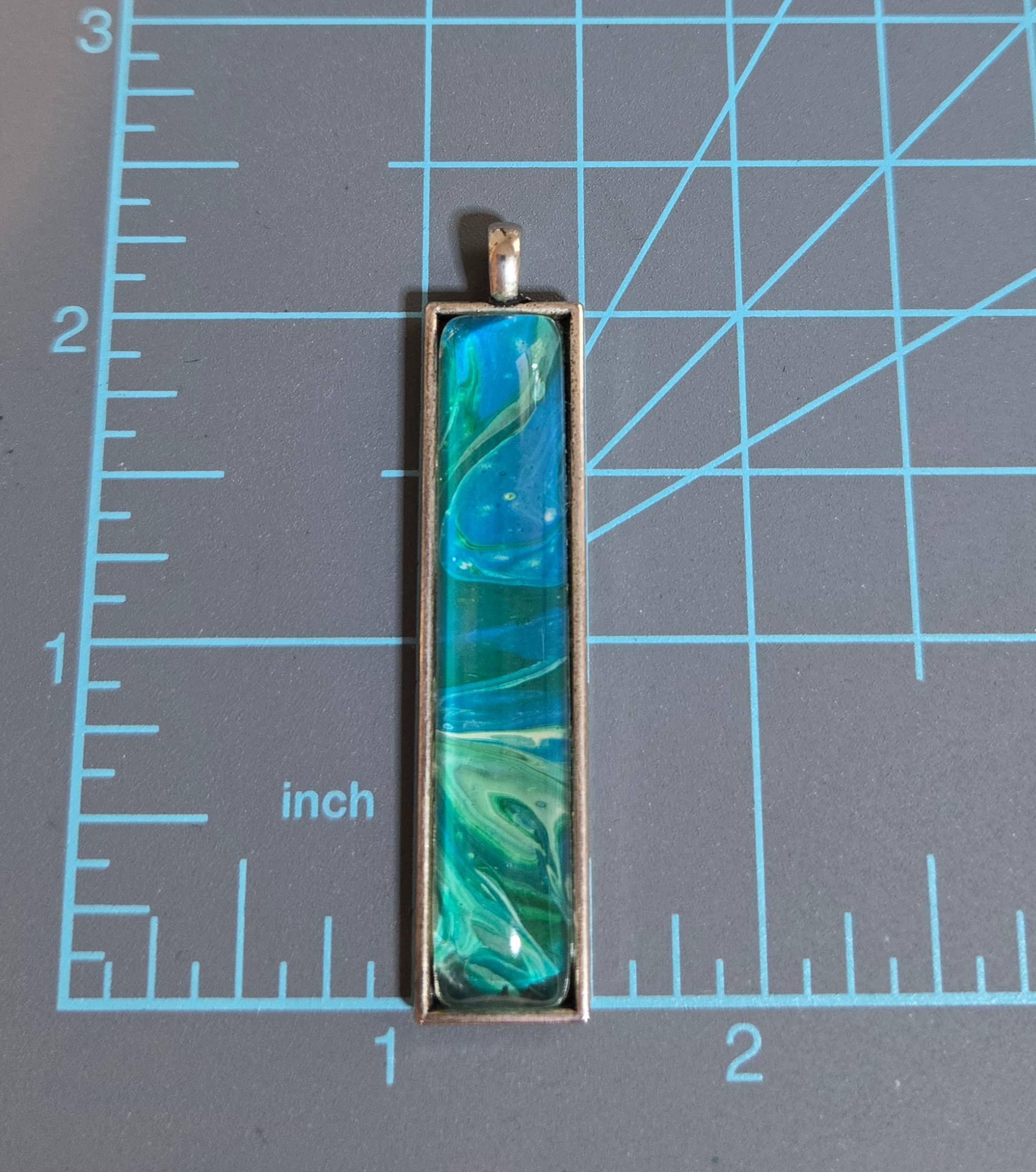 Deep Ocean Paint Pendant - thumbnail 3 of 4