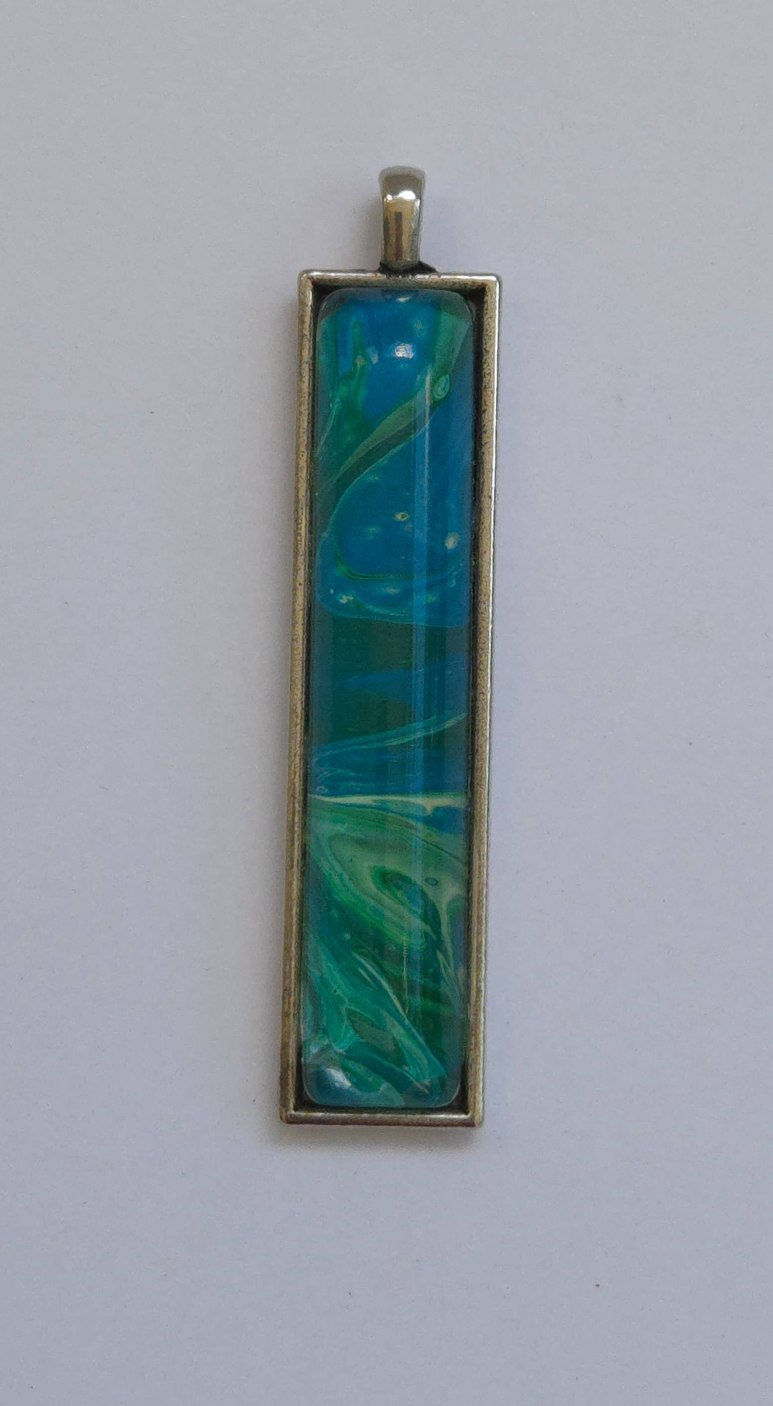 Deep Ocean Paint Pendant - thumbnail 2 of 4