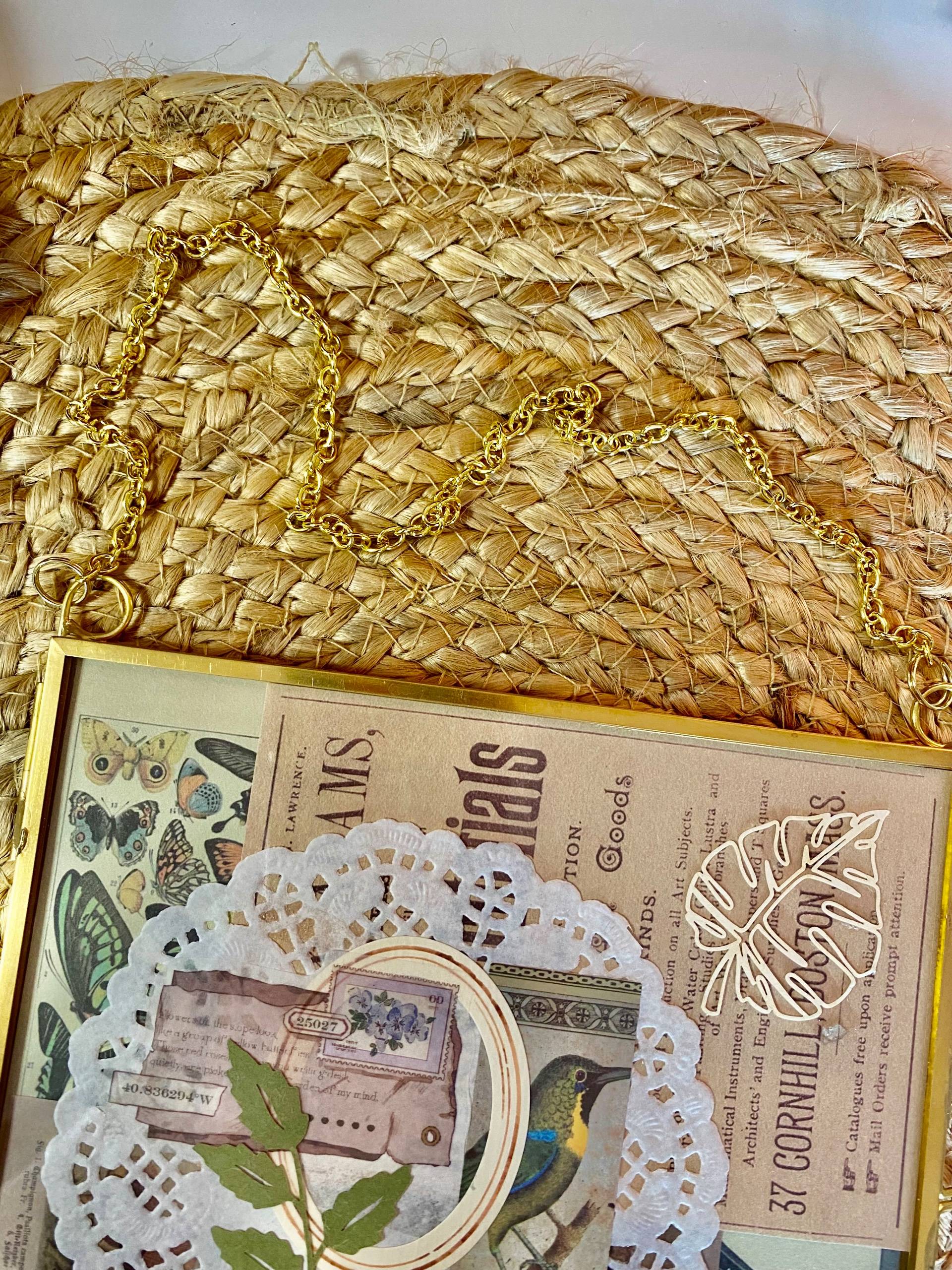 Vintage Collage Artwork in Glass Frame - thumbnail 3 of 3