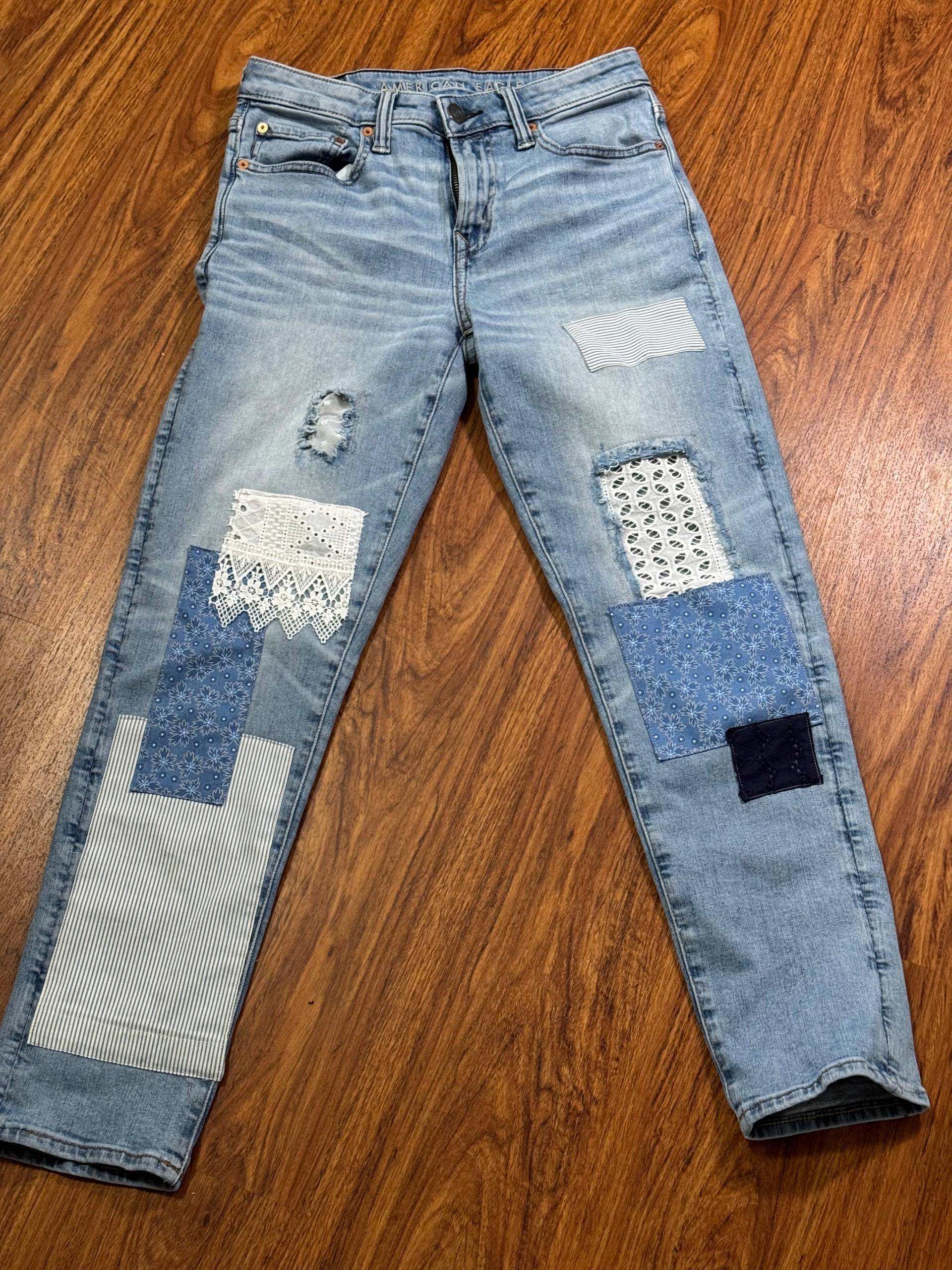 SALE! Handpatched American Eagle jeans